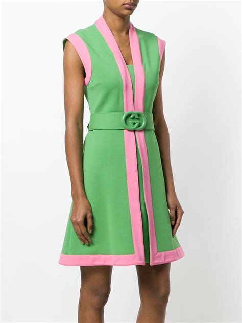 gucci pink slip dress|gucci pink and green dress.